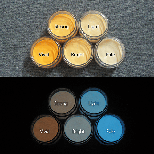 Blue発光ベース 0035【イエロー着色・繊維プリント用蓄光インク】LumickColorルミックカラー