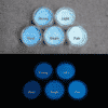 Blue発光ベース 0070【ブルー着色・ハイブリッドカラー蓄光パウダー】LumickColor/ルミックカラー