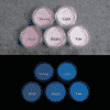 Blue発光ベース 0315【小豆色着色・ハイブリッドカラー蓄光パウダー】LumickColor/ルミックカラー
